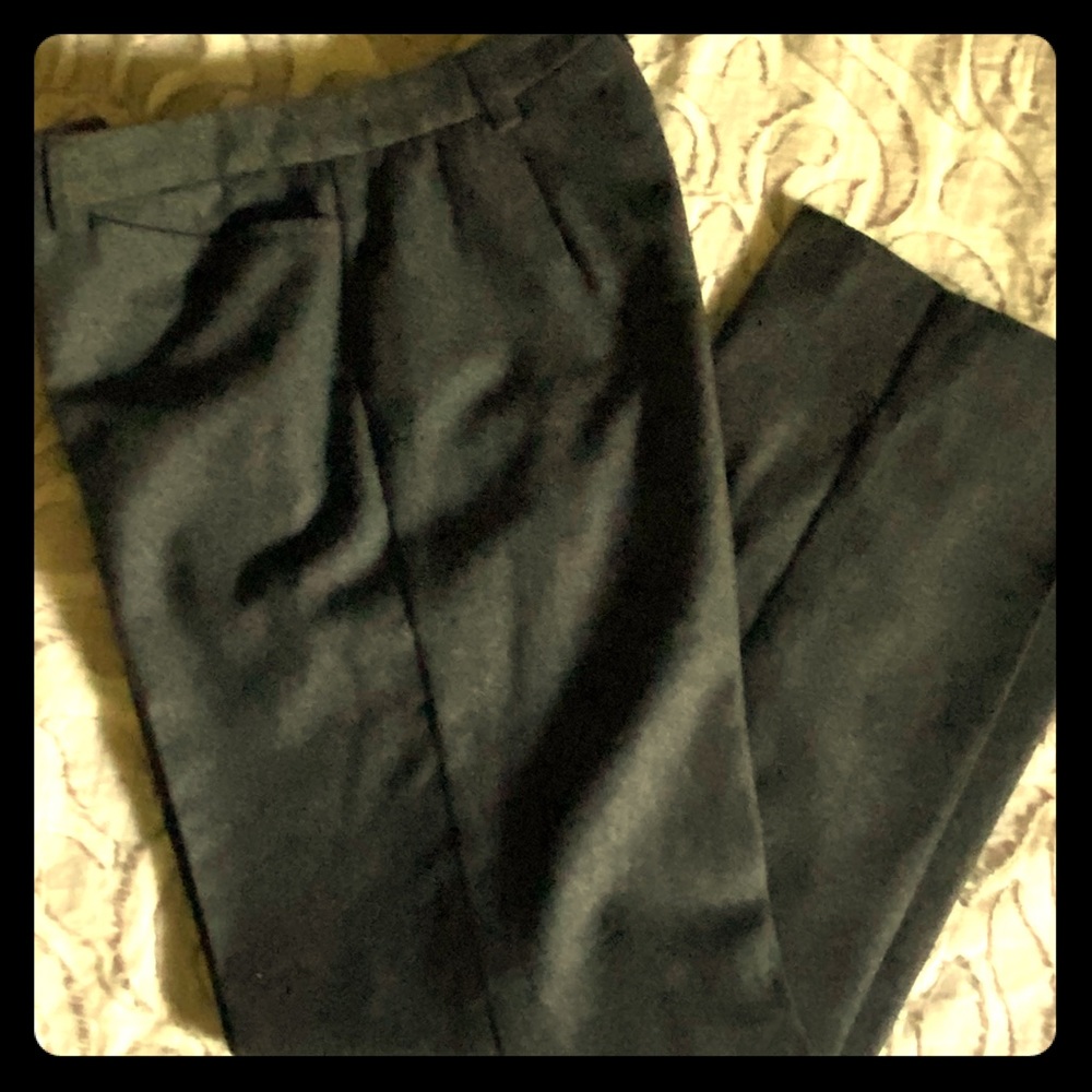 GAP Flat front wool trousers w/slit pocket in back